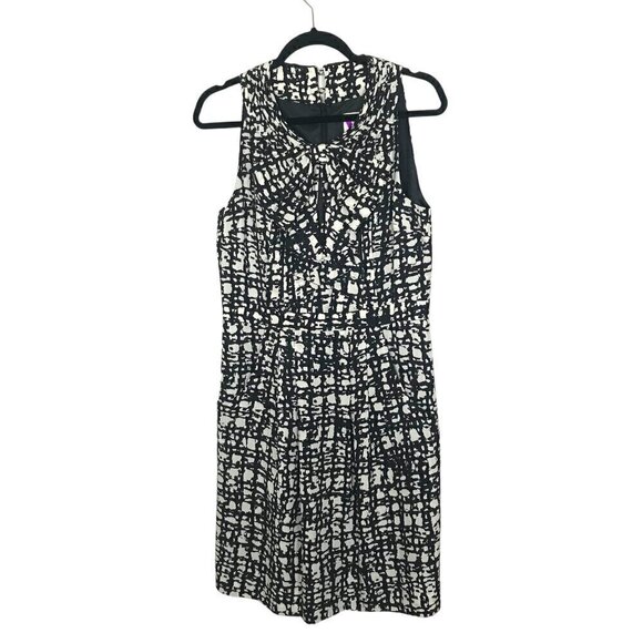 Kate Spade Lucinda Silk Shift Bow Black Dress Size 8 - Picture 4 of 10